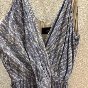 Blue Patterned Women's jumpsuit